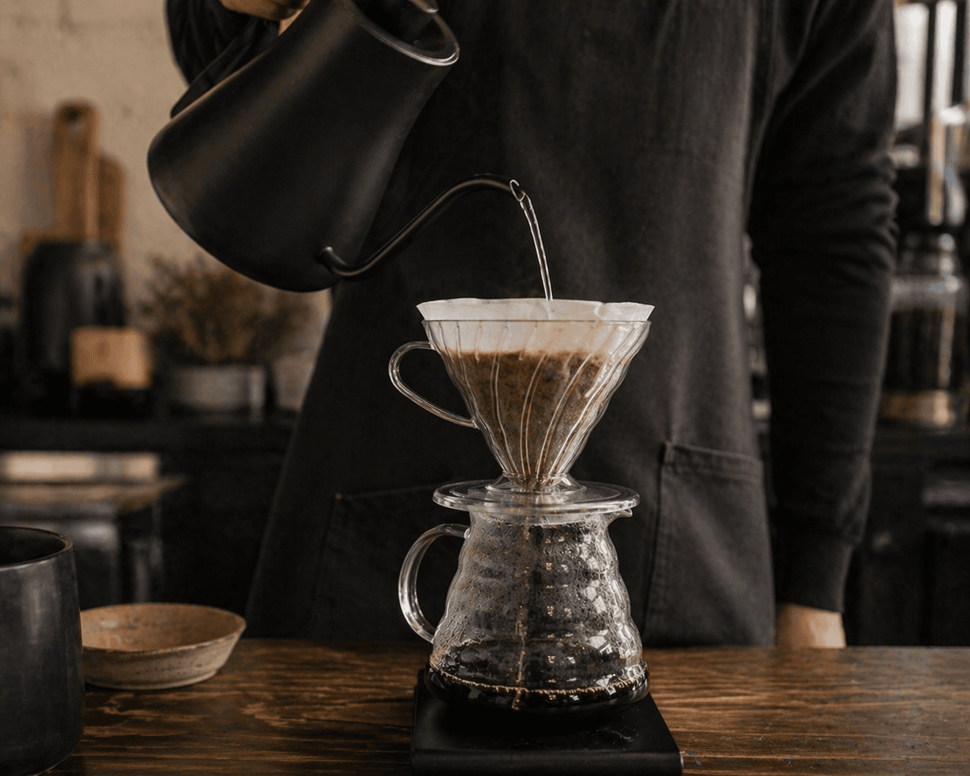 Pour-over brew — the simple daily ritual
